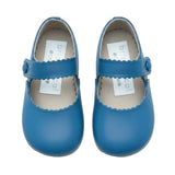 Emma British Pre-Walker Baby Shoes - Cornflower Blue