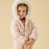 Water Repellent  Padded Snowsuit - Pink