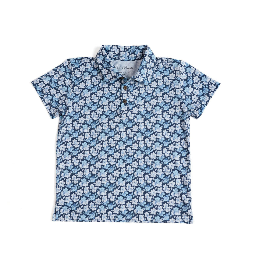 The Azaleas - Navy Boys Golf Polo