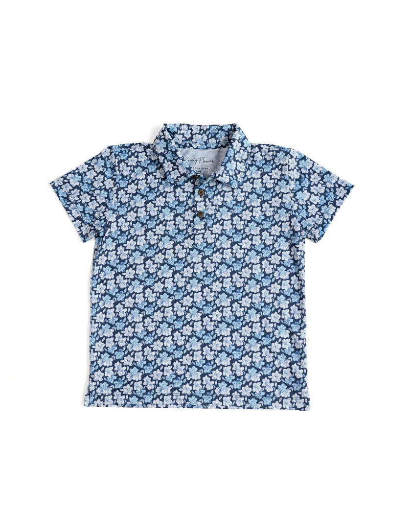 The Azaleas - Navy Boys Golf Polo