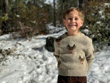 RUDY Beige reindeer Sweater