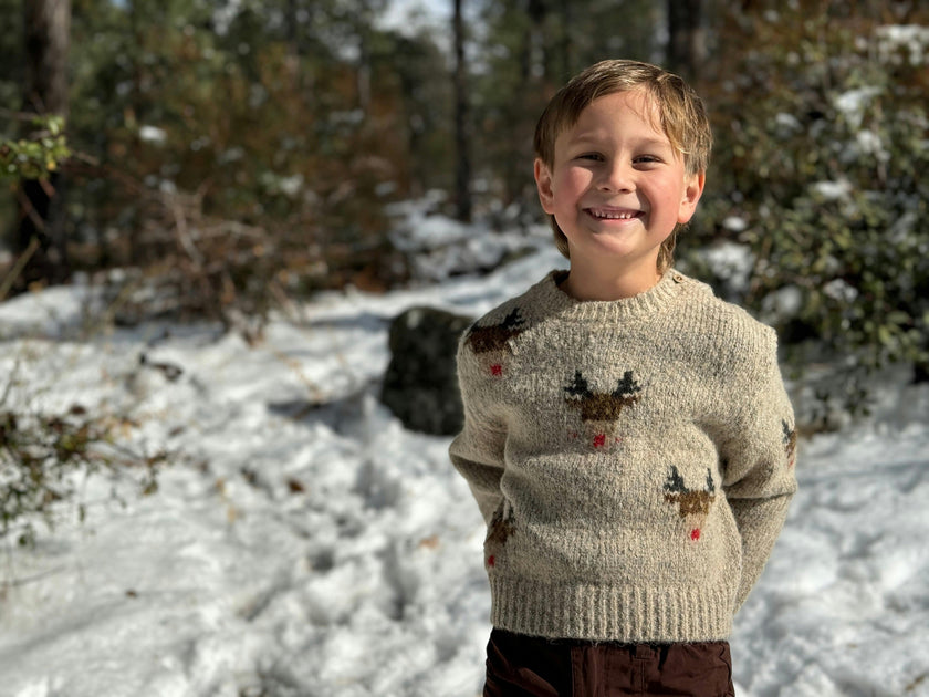 RUDY Beige reindeer Sweater