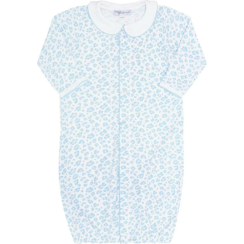 Blue Cheetah Print Converter Gown