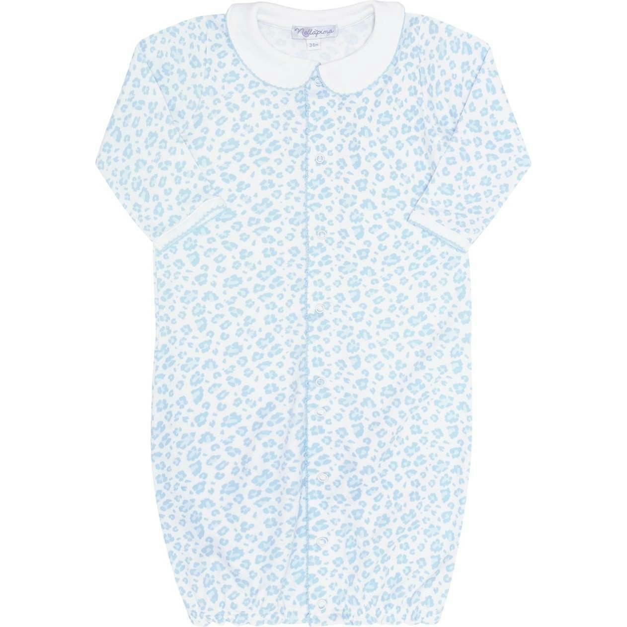 Blue Cheetah Print Converter Gown