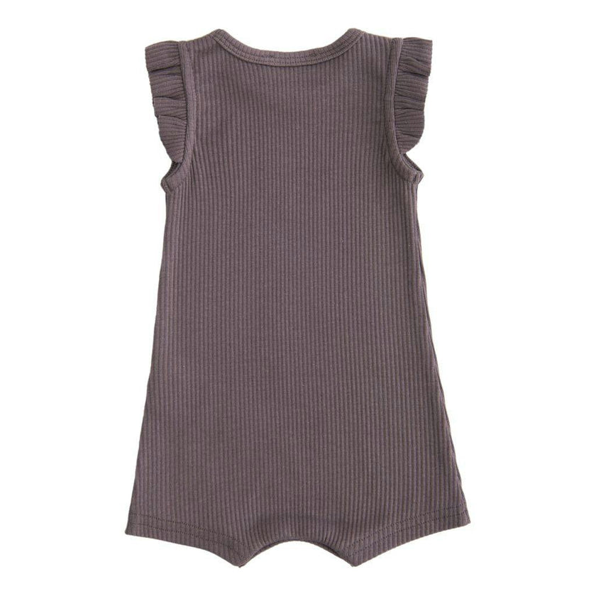 Purple Plum Ruffle Modal Shortie