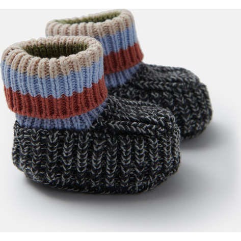 Chunky Ribbed Knit Anti-Grip Sole Slip-On Slippers