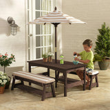 Outdoor Table And Bench Set