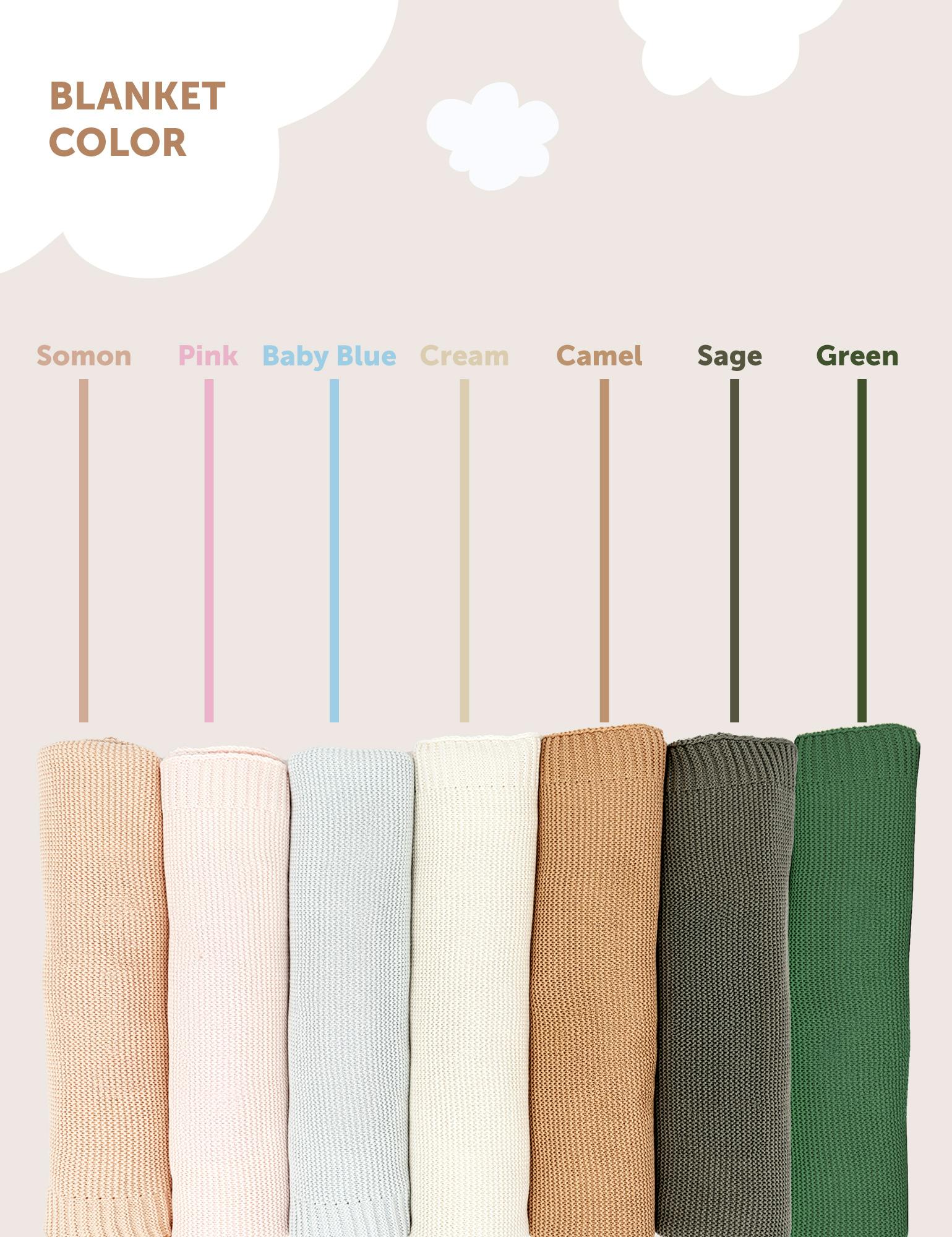 Soft Cotton Bubble-Knit Baby Stroller Blanket
