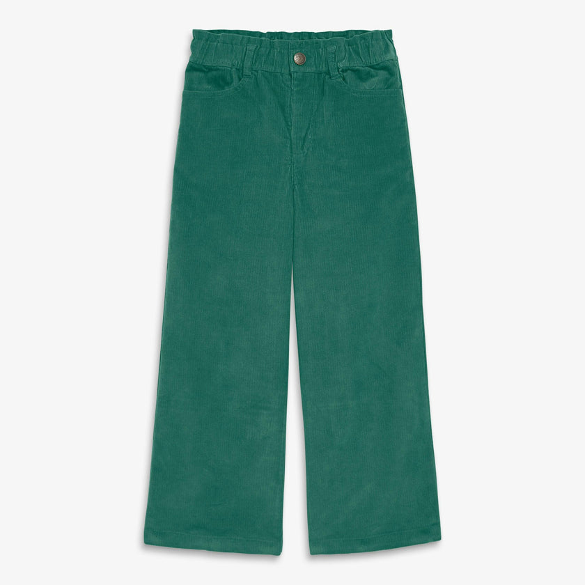 Kids stretch corduroy wide-leg pant