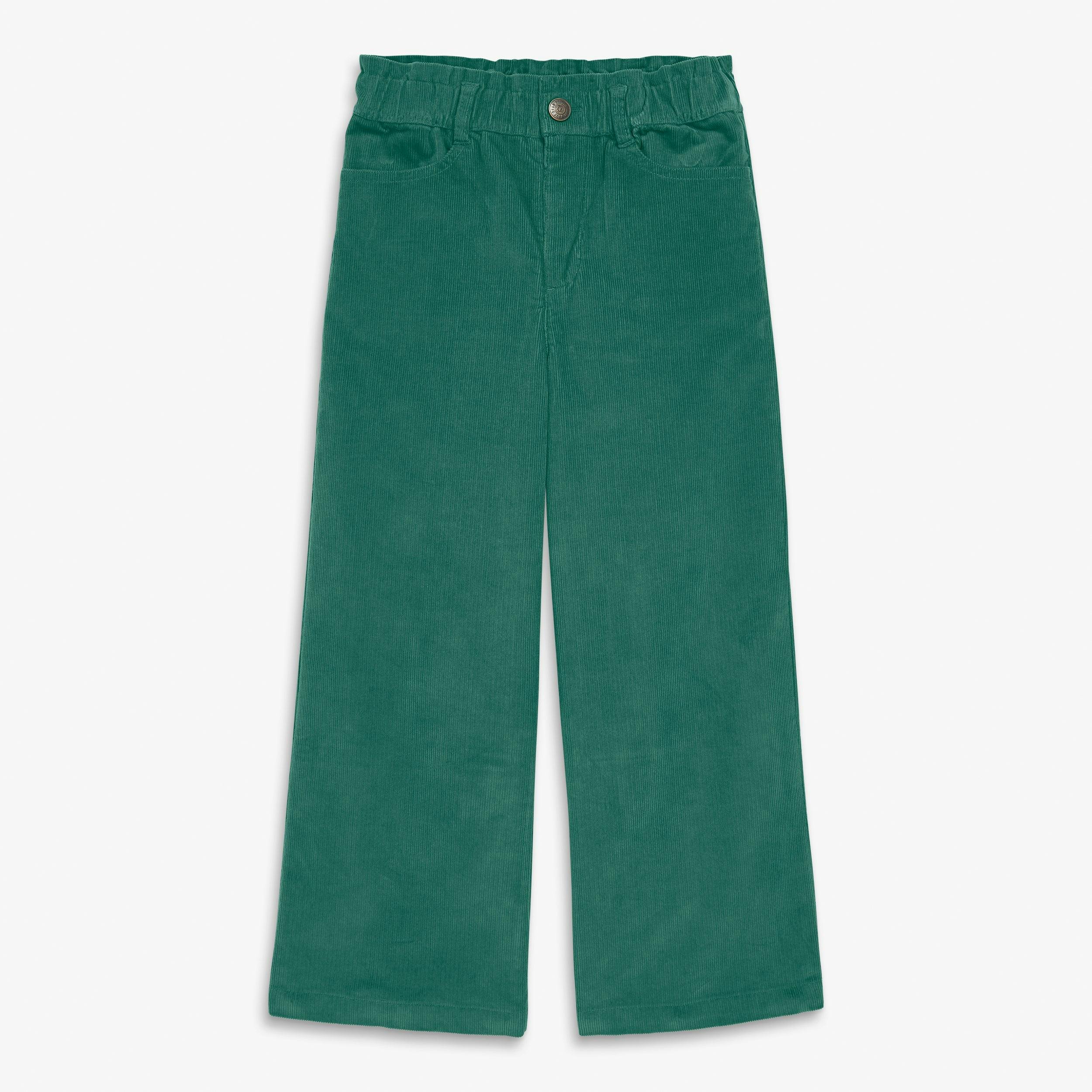 Kids stretch corduroy wide-leg pant