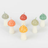 Rustic Mini Mushroom Candles