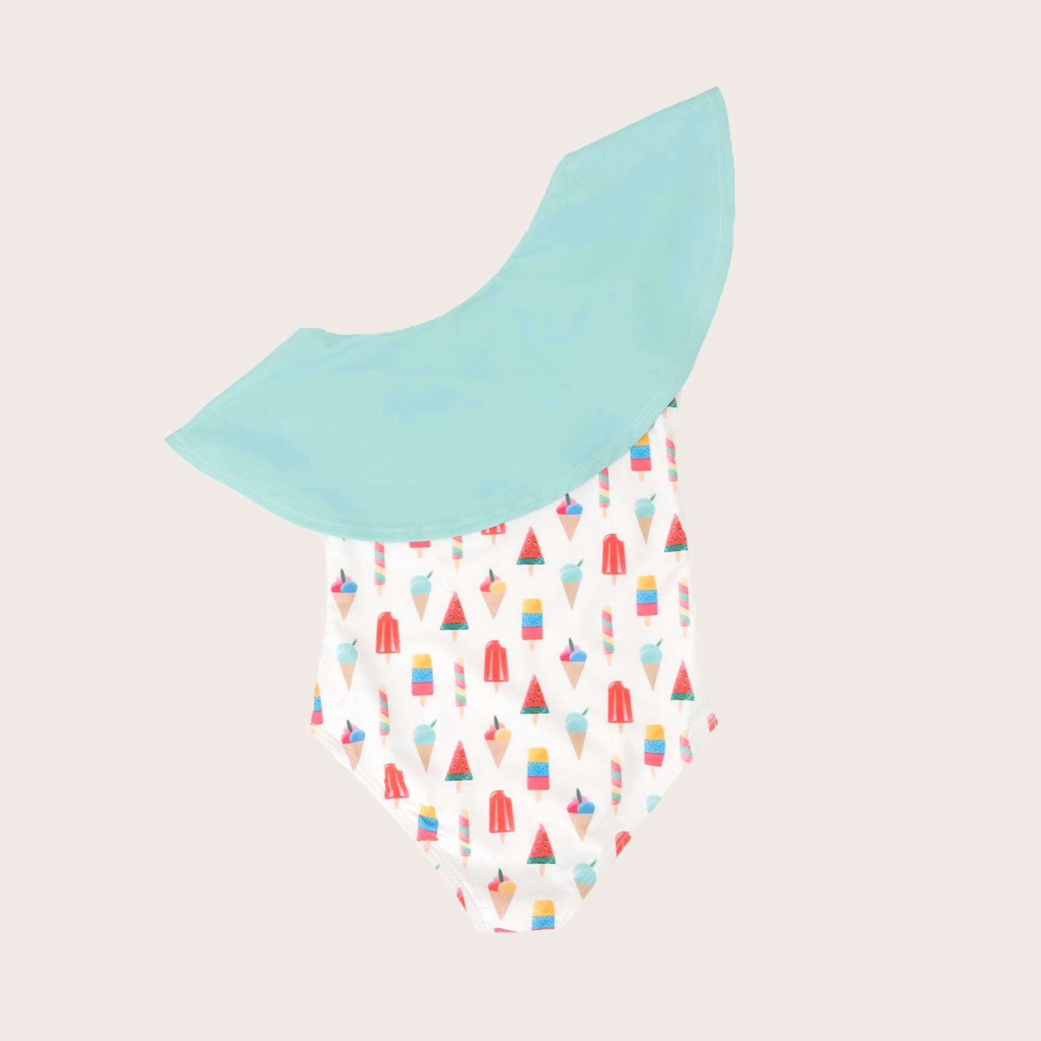Coney Island Popsicle One Shoulder Ruffle