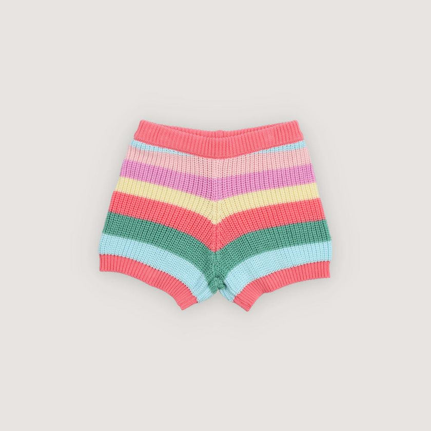 Canela Short Flamingo Pink Multicolor Stripes