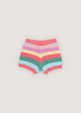 Canela Short Flamingo Pink Multicolor Stripes