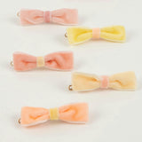 Pastel Velvet Mini Bow Clips