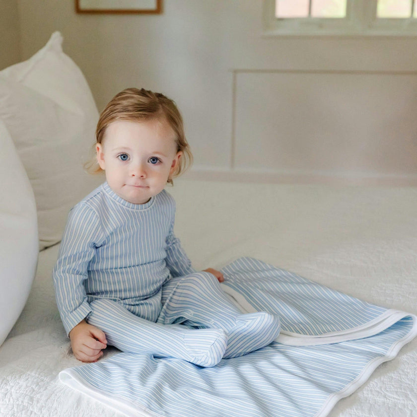 Plain Edge Blanket Classic Stripe