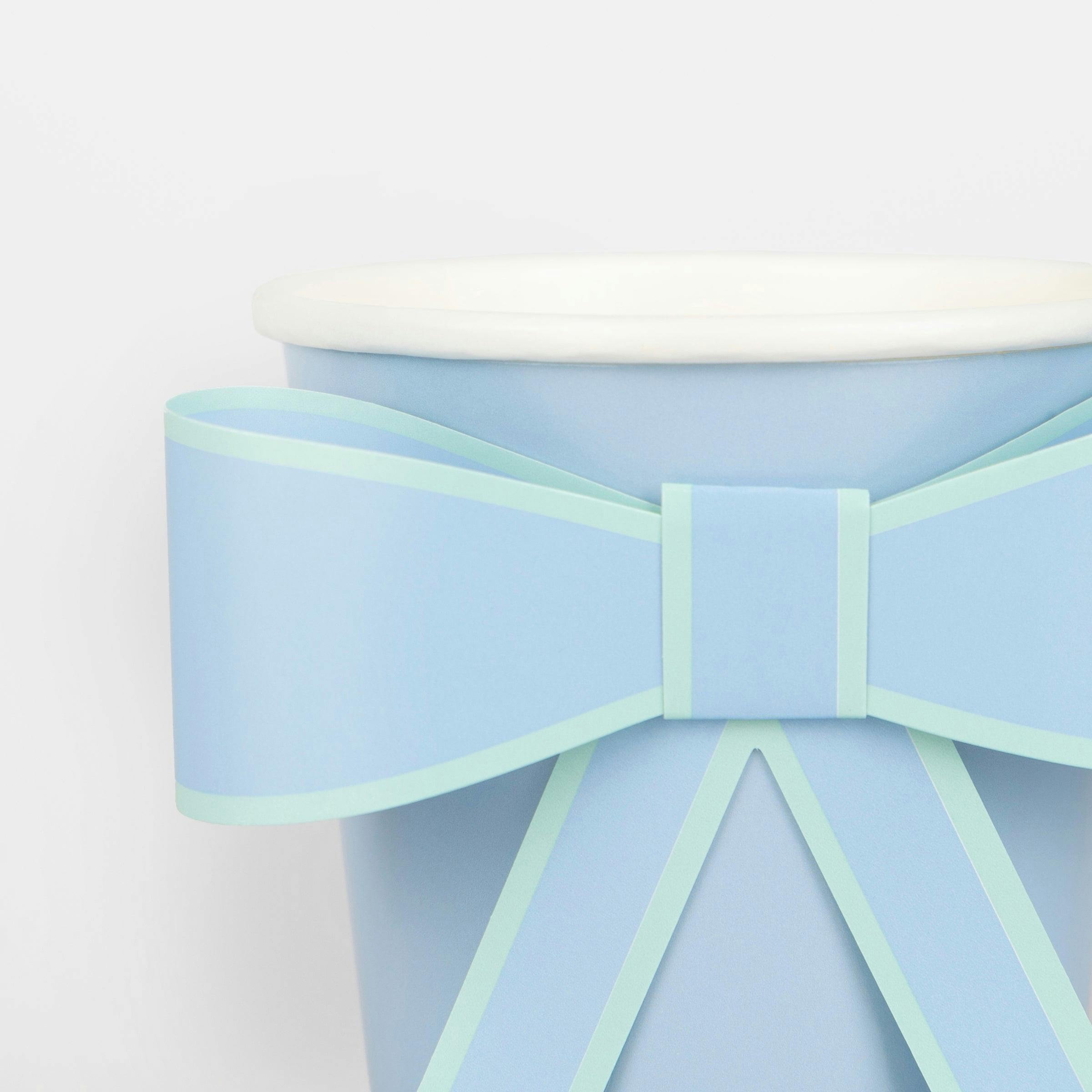 Pastel Bow Cups