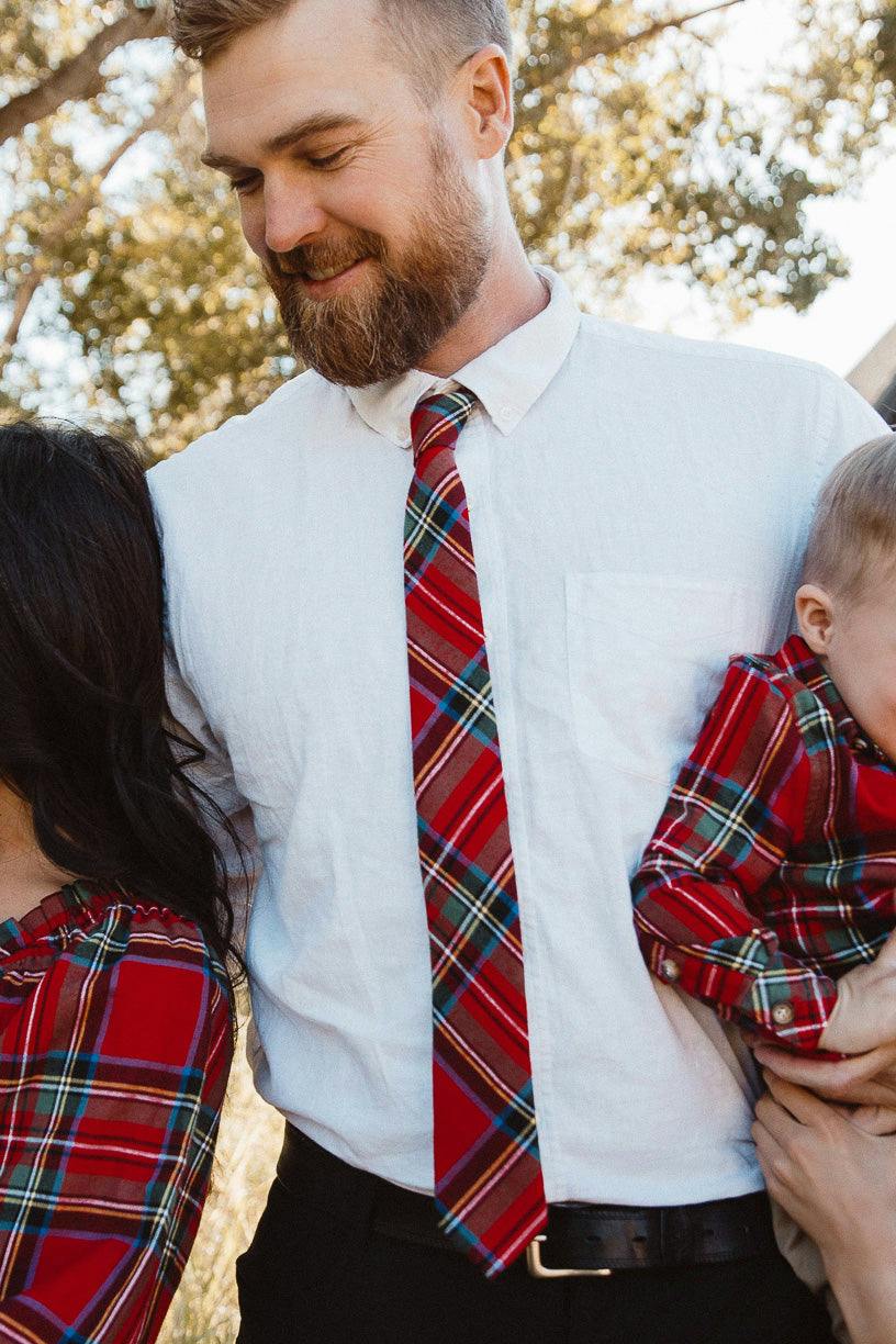 Ties in Holiday Plaid