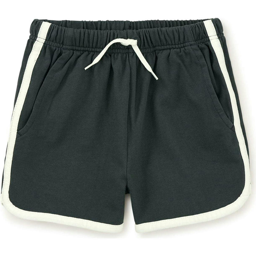 Sporty Ringer Shorts, Black