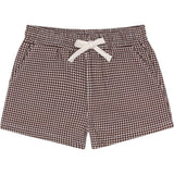 boys cocoa gingham ultra-soft twill shorts