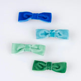 Rainbow Velvet Bow Hair Clips