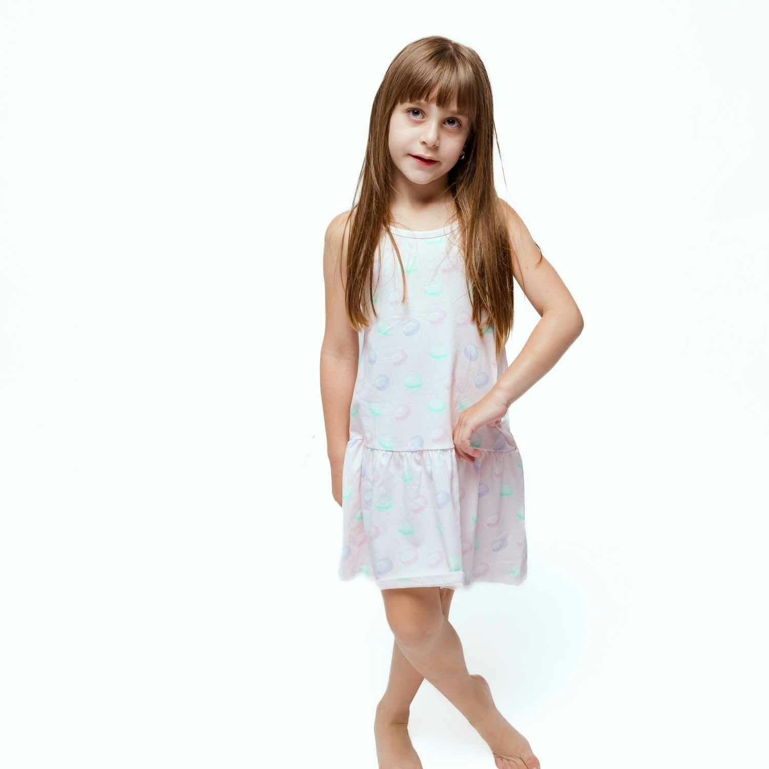 Sleeveless Drop Waist Dress With Matching Shorts