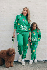You Rock Doodle Print Hoodie And Pant Set