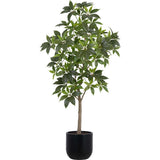 7' Faux Potted Money Tree