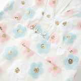 Gabrielle Frill Sequin Mini Dress