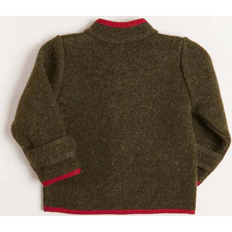 Austrian Single Breasted Contrast Trim Jacket in Green (18mths-10yrs)