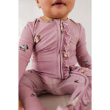 Footie Romper Ski in Mauve