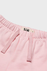 Cotton Sweat Short With Raw Hem