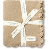 Organic Cotton Scalloped Baby Blanket