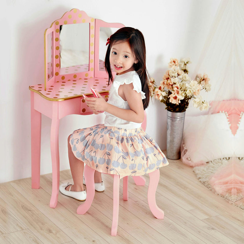 Fashion Polka Dot Prints Gisele Play Vanity Set