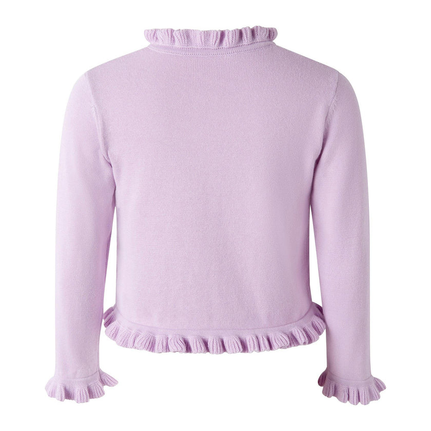 Purple Frill Cardigan