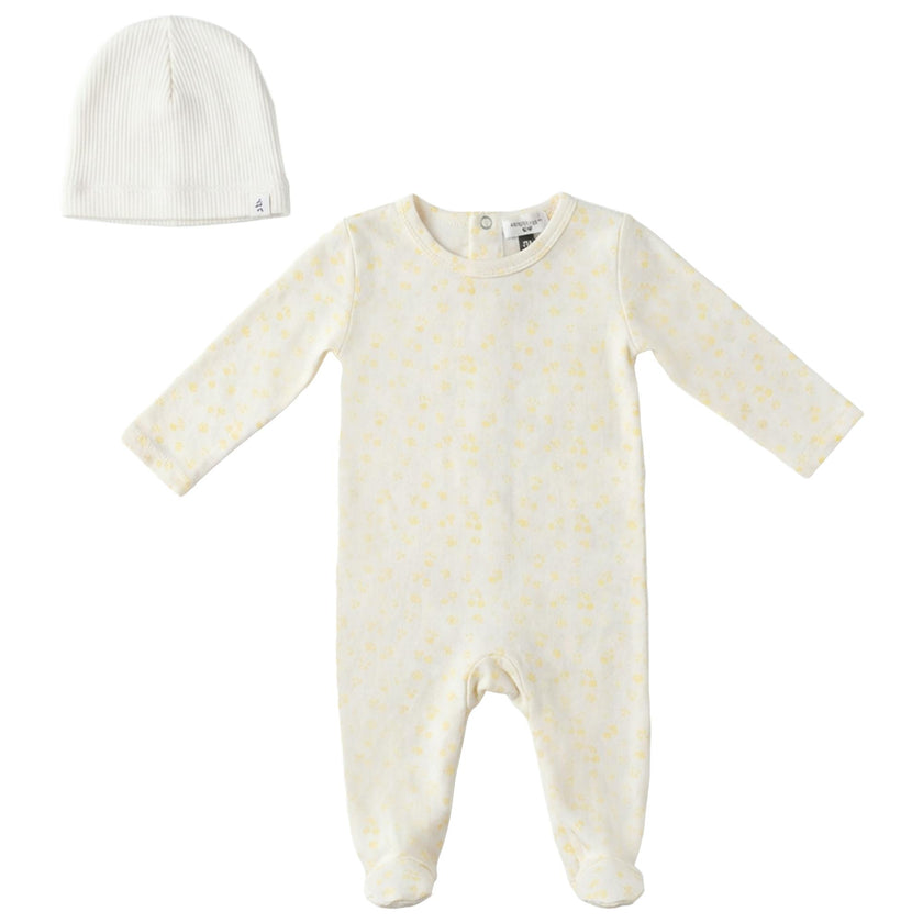 Cherry Leaf Printed Onesie