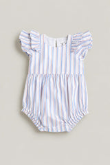 Baby Hattie Romper in Heritage Stripe