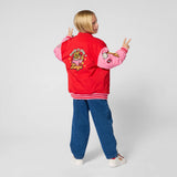 Red & Pink Varsity Jacket