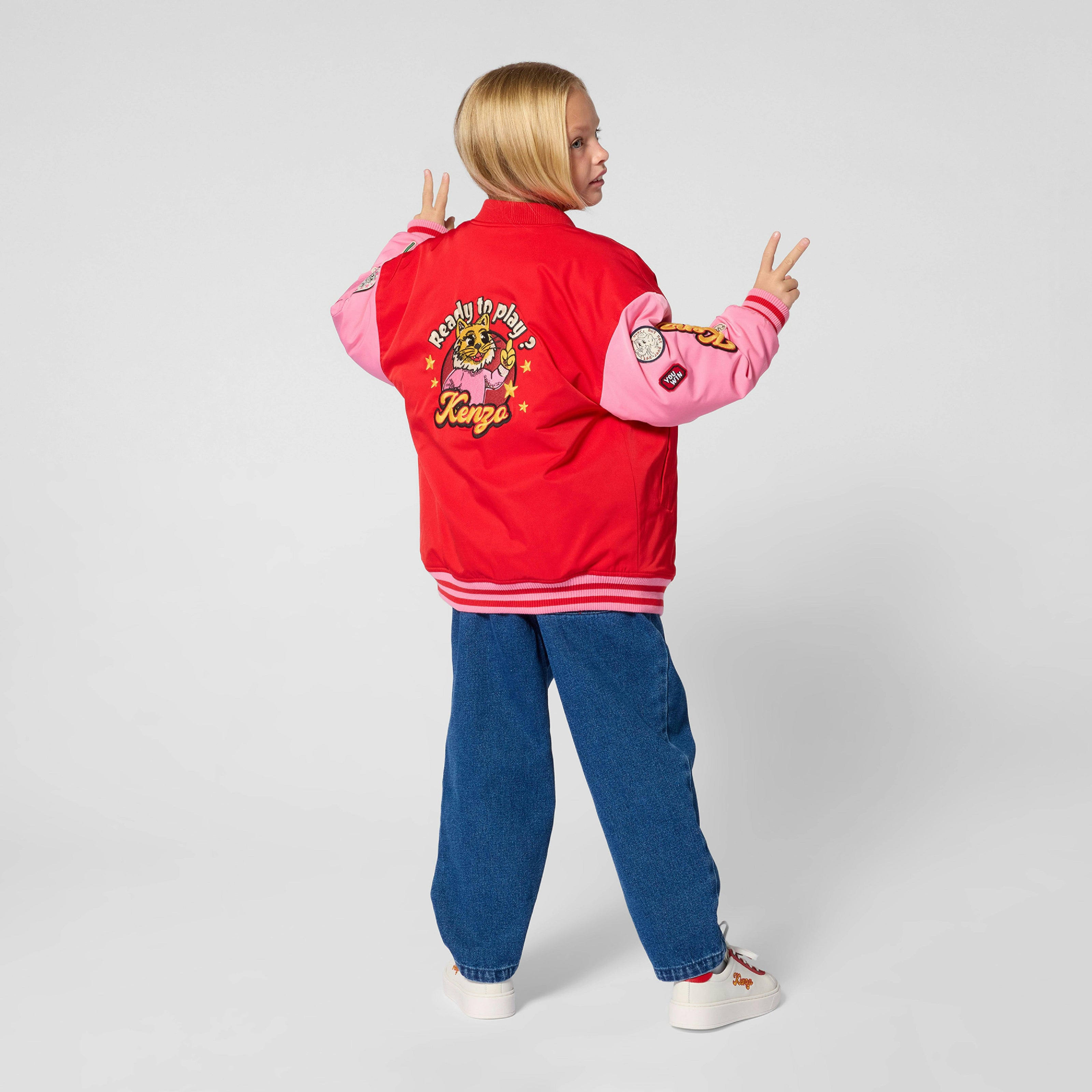 Red & Pink Varsity Jacket