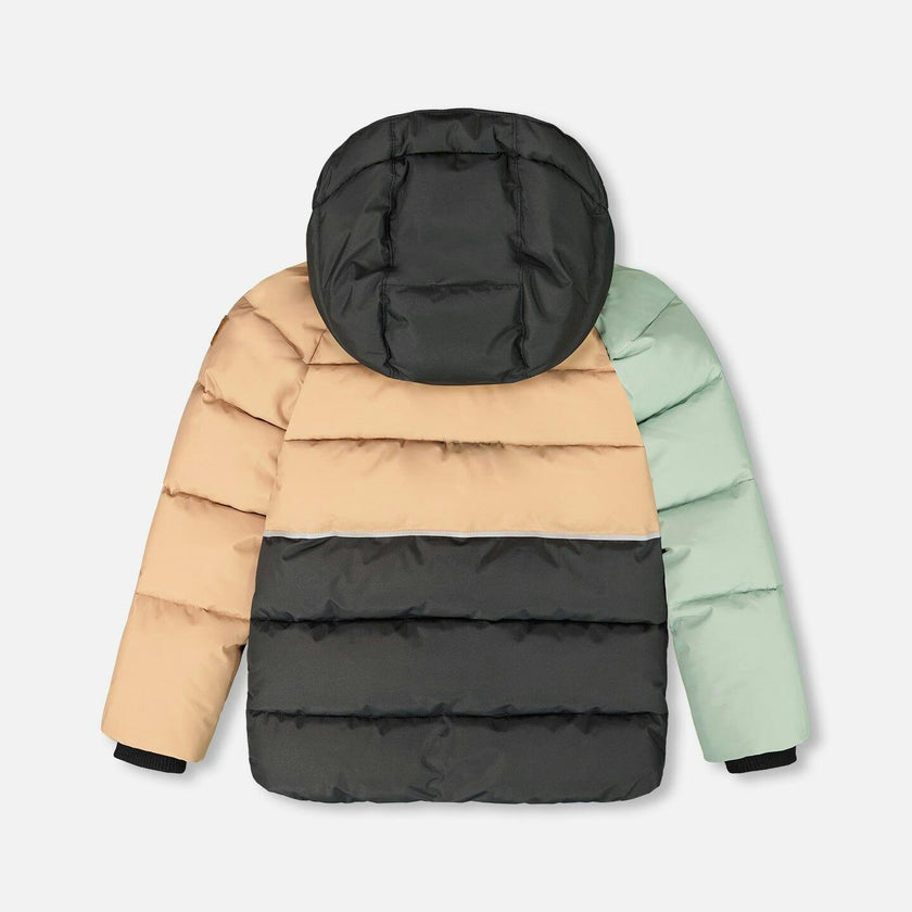 Colorblocked Puffy Winter Coat