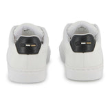 White Low-Top Leather Sneakers
