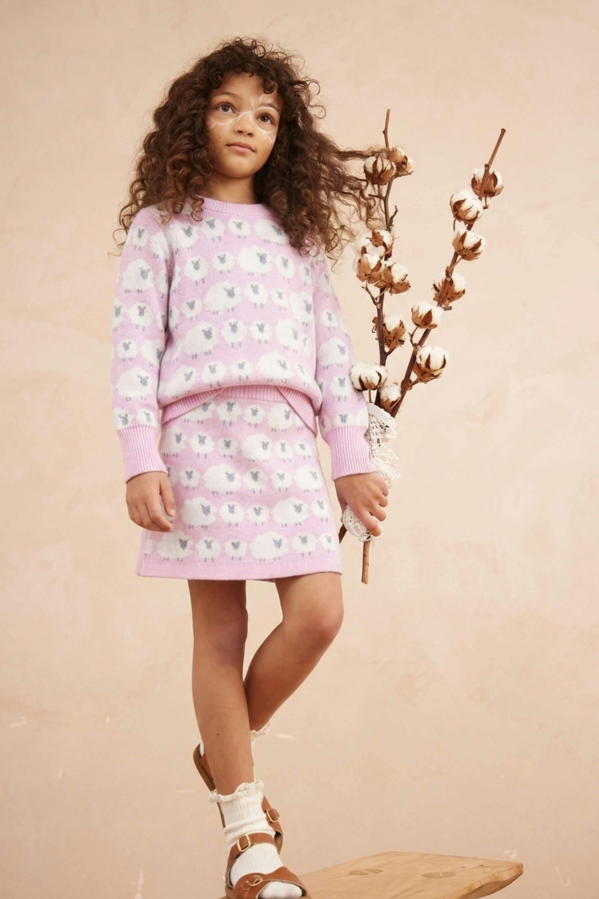 Little Bo Peep Skirt | Bubble Gum