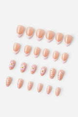BLOOMY GIRL - SHORT ALMOND PRESS-ON NAILS
