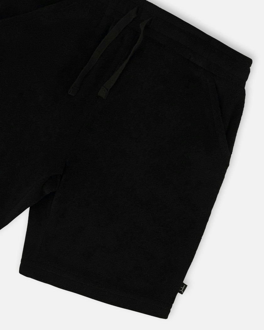 Hooded Terry T-Shirt With Shorts Set