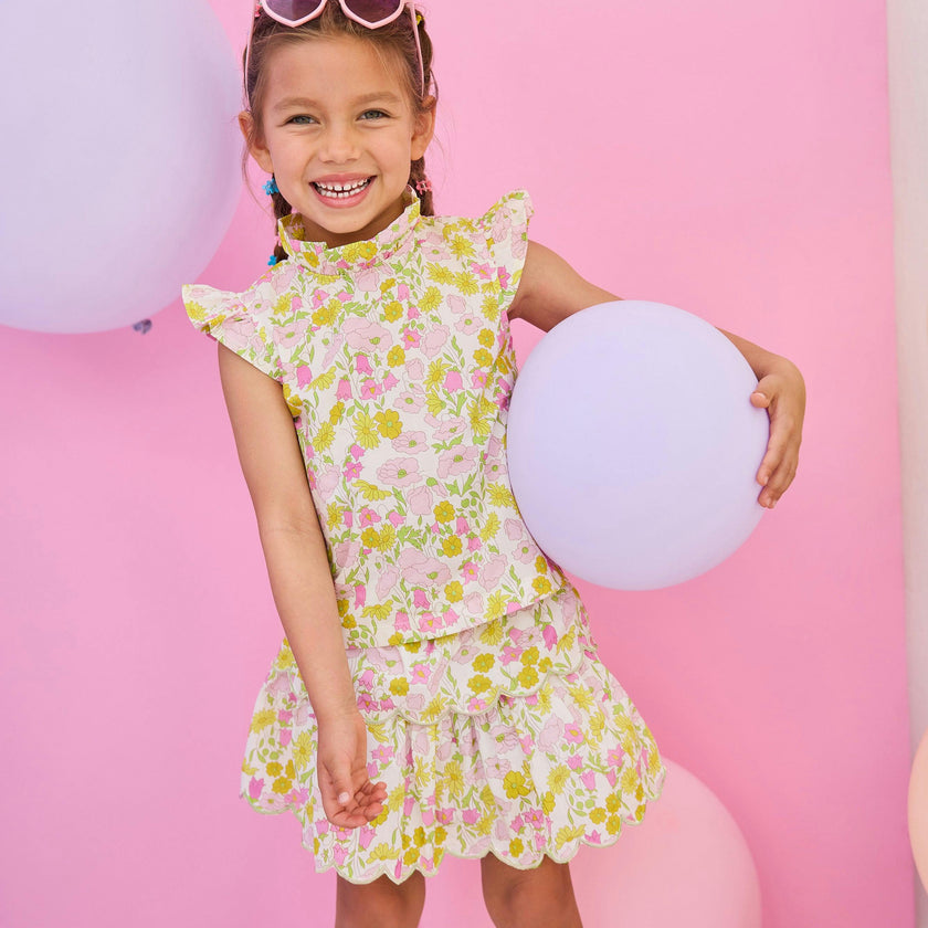 Two Tiered Skort - Bedford Buttercup