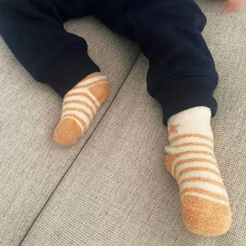 Tiger-Tastic! Orange Cozy 3pk Infant Hosiery