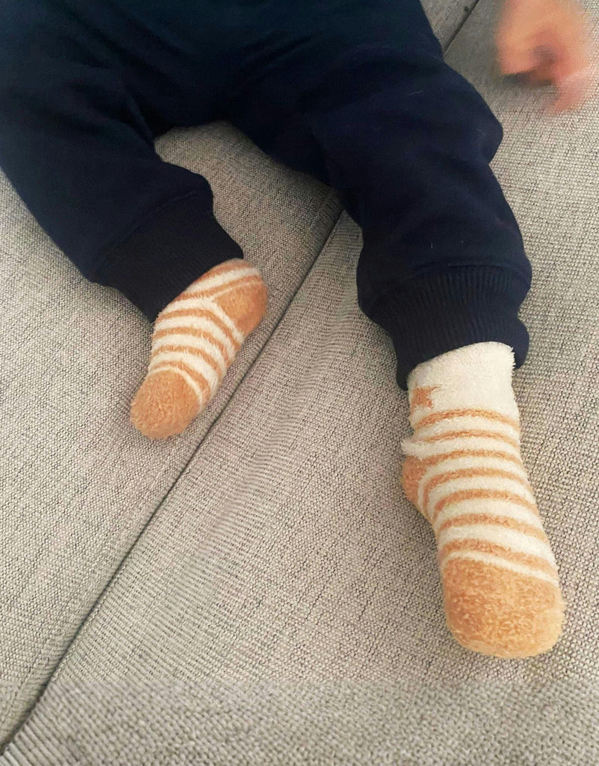 Tiger-Tastic! Orange Cozy 3pk Infant Hosiery