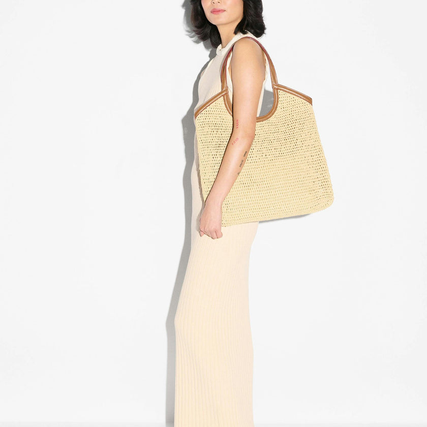 Camel Crochet II Large Crochet Georgica Tote