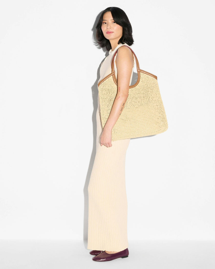 Camel Crochet II Large Crochet Georgica Tote