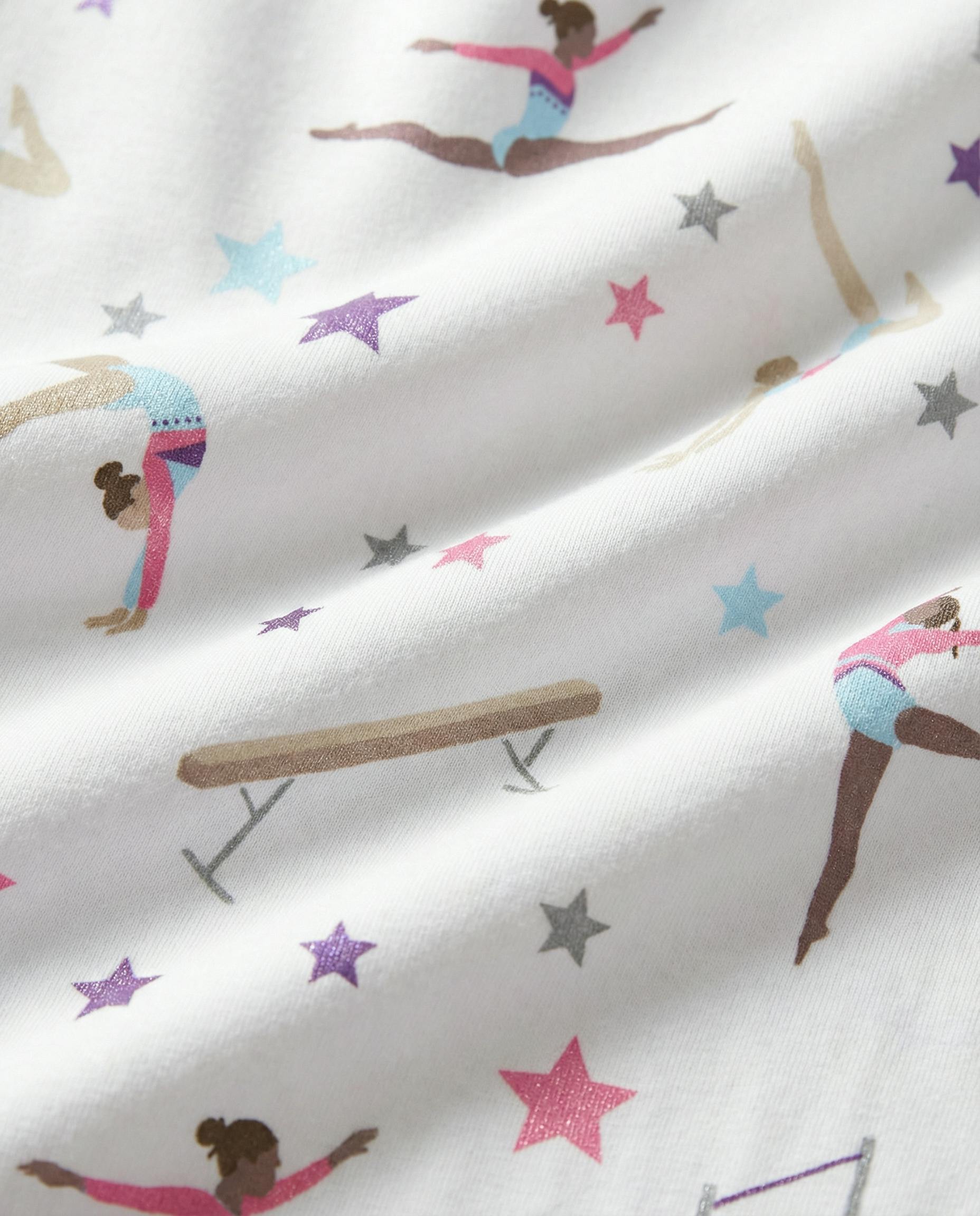 The Organic Short Sleeve Pajama Set [Gymnastics]